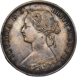 1862 Halfpenny - Victoria British Bronze Coin - Nice