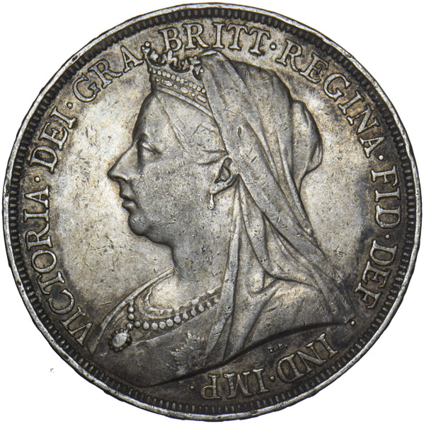 1894 LVII Crown - Victoria British Silver Coin - Nice