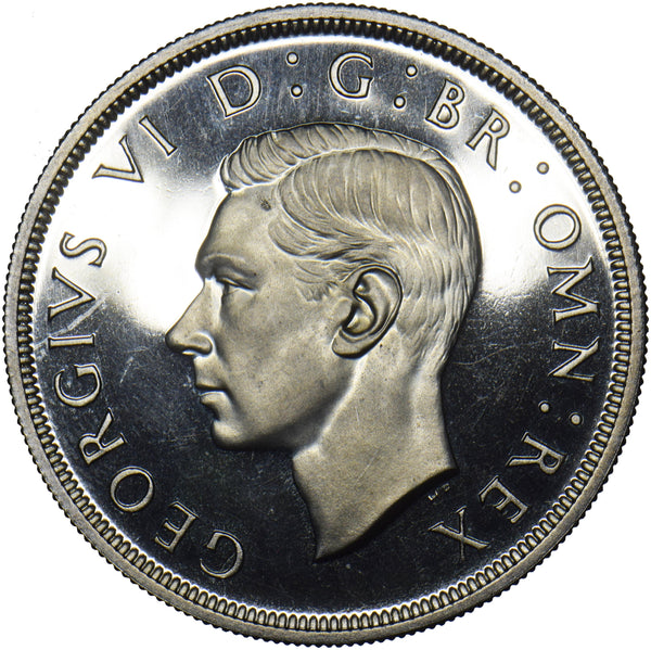 1937 Proof Crown (Cameo) - George VI British Silver Coin - Superb