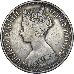 1866 Gothic Florin - Victoria British Silver Coin