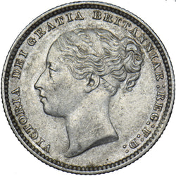 1883 Shilling - Victoria British Silver Coin - Very Nice