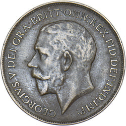 1911 Penny (Hollow Neck) - George V British Bronze Coin - Nice