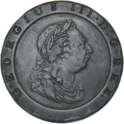 1797 Cartwheel Twopence - George III British Copper Coin - Nice