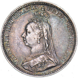 1892 Threepence - Victoria British Silver Coin - Very Nice
