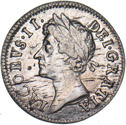 1686 Maundy Twopence - James II British Silver Coin - Nice