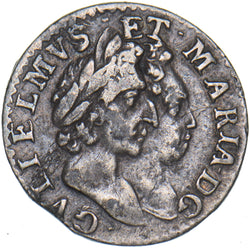 1689 Maundy Twopence - William & Mary British Silver Coin - Nice