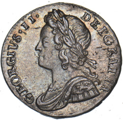 1729 Maundy Penny - George II British Silver Coin - Very Nice