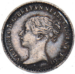 1855 Maundy Penny - Victoria British Silver Coin - Very Nice