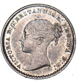 1869 Maundy Penny - Victoria British Silver Coin - Very Nice