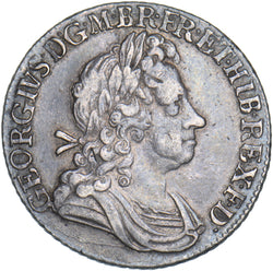 1723 SSC Shilling - George I British Silver Coin - Nice