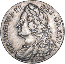 1745 LIMA Shilling - George II British Silver Coin - Nice