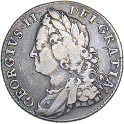 1747 Shilling - George II British Silver Coin