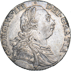 1787 Shilling (1/Retrograde 1, Ex-Mount.) - George III British Silver Coin