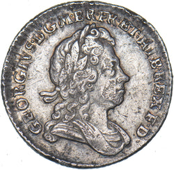 1723 SSC Sixpence - George I British Silver Coin