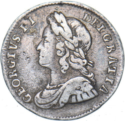 1743 Threepence - George II British Silver Coin