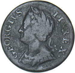 1749 Farthing - George II British Copper Coin