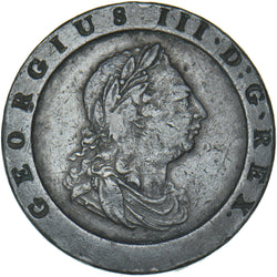 1797 Cartwheel Twopence - George III British Copper Coin - Nice