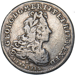 1718 German States Brunswick 1/6 Thaler - George I Silver Coin - Nice