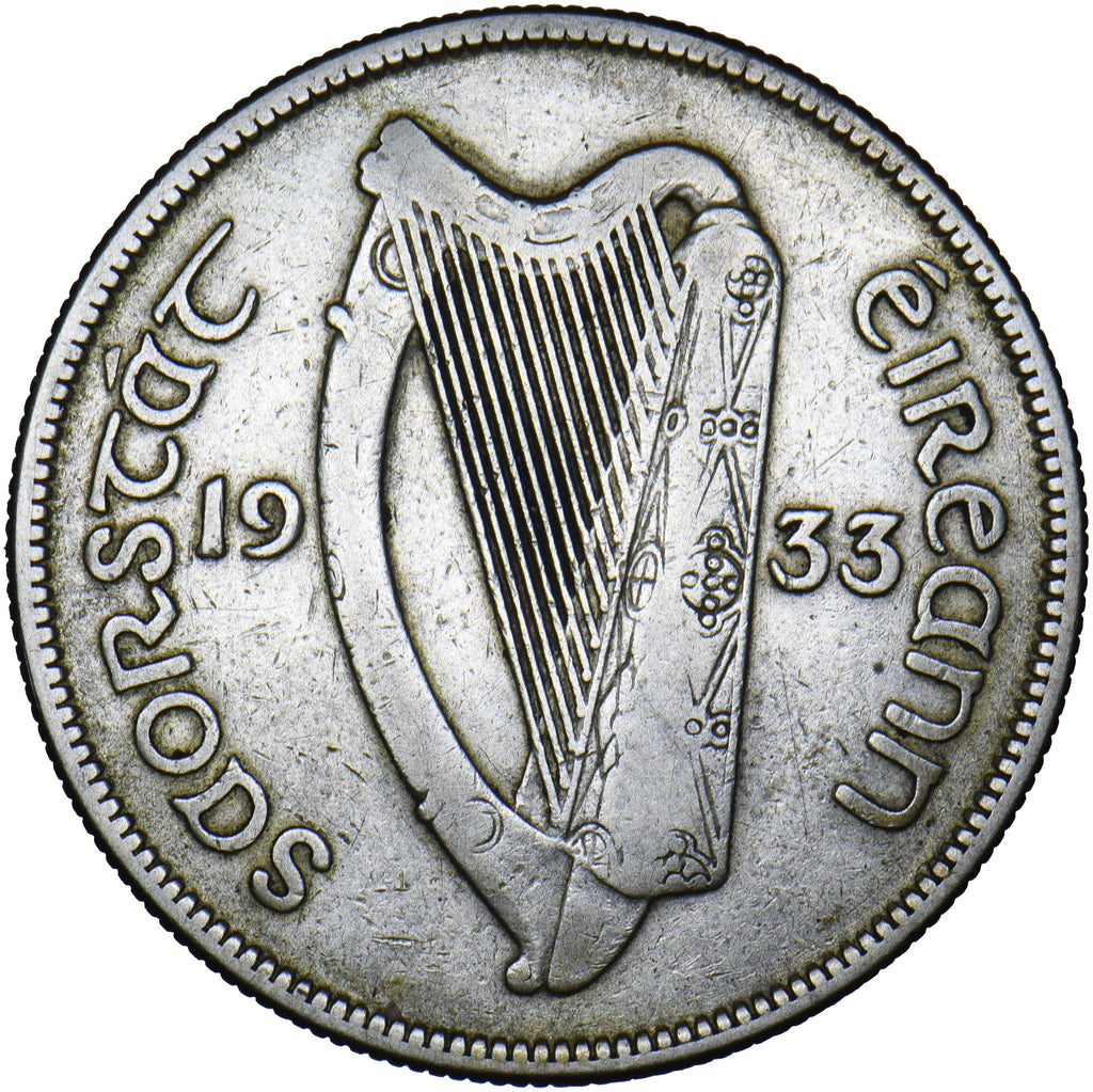 1933 Ireland Halfcrown Silver Coin The Coin King 1933-ireland-halfcrown-silver-coin-the-coin-king