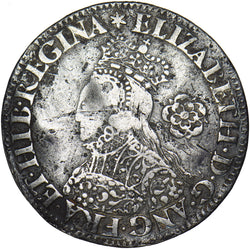 1562 Milled Sixpence - Elizabeth I British Silver Coin - Nice