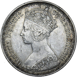 1878 Gothic Florin - Victoria British Silver Coin - Very Nice