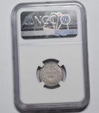 1880 Sixpence (NGC UNC Details) - Victoria British Silver Coin - Very Nice