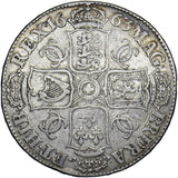 1663 Crown - Charles II British Silver Coin
