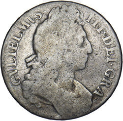 1696 Crown - William III British Silver Coin