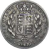 1844 Crown (Cinquefoil Stops) - Victoria British Silver Coin - Nice