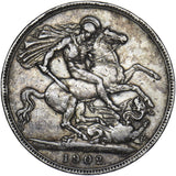 1902 Crown - Edward VII British Silver Coin