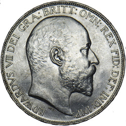 1902 Crown - Edward VII British Silver Coin - Superb