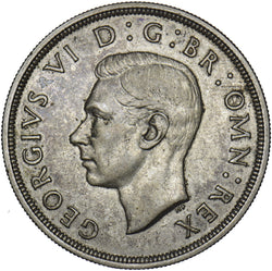 1937 Crown - George VI British Silver Coin - Nice