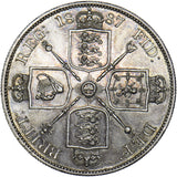 1887 Double Florin - Victoria British Silver Coin - Superb