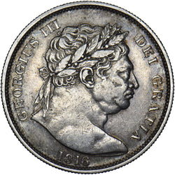 1816 Halfcrown - George III British Silver Coin - Nice