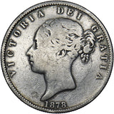 1878 Halfcrown - Victoria British Silver Coin