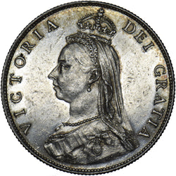 1887 Florin - Victoria British Silver Coin - Very Nice