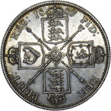 1887 Florin - Victoria British Silver Coin - Very Nice