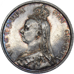 1888 Florin - Victoria British Silver Coin - Superb