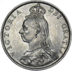 1889 Florin - Victoria British Silver Coin - Very Nice