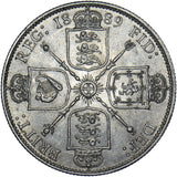 1889 Florin - Victoria British Silver Coin - Very Nice