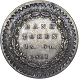 1811 Eighteenpence Bank Token - George III British Silver Coin - Nice