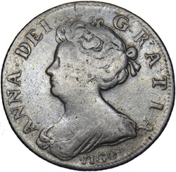 1703 VIGO Shilling - Anne British Silver Coin - Nice