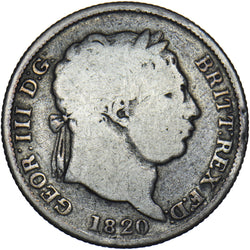 1820 Shilling - George III British Silver Coin