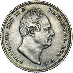 1836 Shilling - William IV British Silver Coin - Very Nice