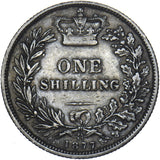 1877 Shilling (Die no. 35) - Victoria British Silver Coin - Nice