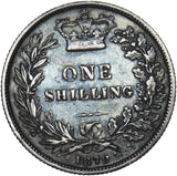 1879 Shilling (Rare 3rd Bust Dies 5B) - Victoria British Silver Coin - Nice