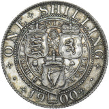 1900 Shilling - Victoria British Silver Coin - Very Nice
