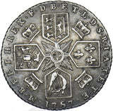 1787 Sixpence - George III British Silver Coin - Nice