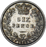 1883 Sixpence - Victoria British Silver Coin - Nice