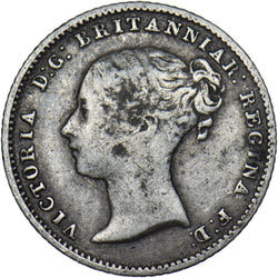 1849 Groat (Fourpence) - Victoria British Silver Coin